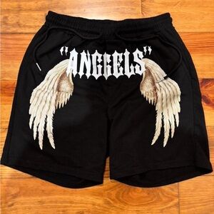 Black Angels Graphic Men's Shorts